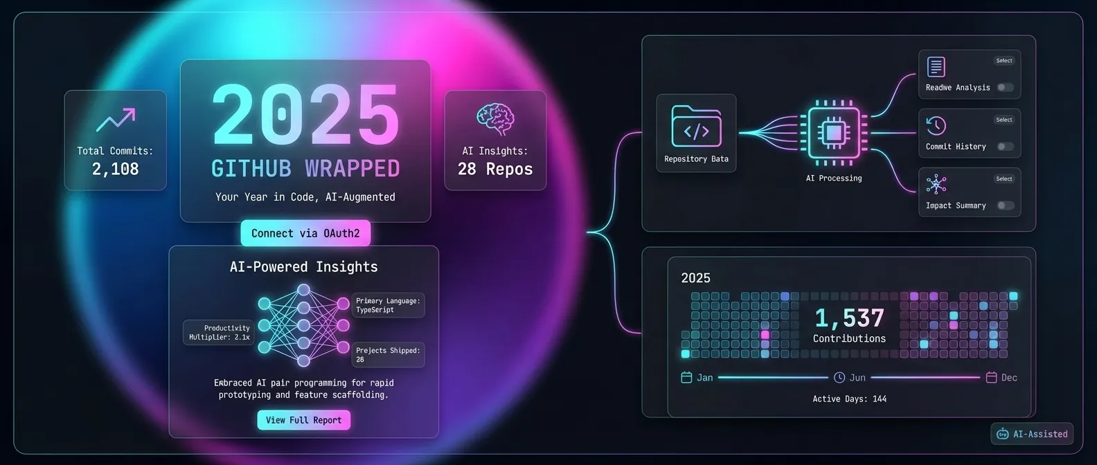 GitHub Wrapped Preview
